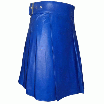 Blue Leather Kilt