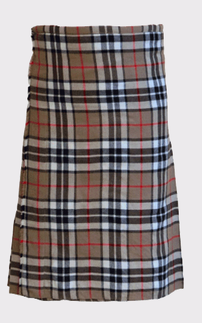Camel Thompson Scottish Tartan Kilt