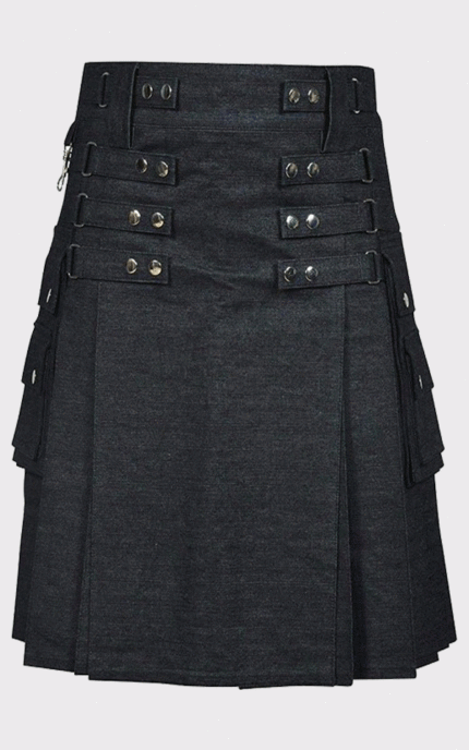 Denim Fashion Kilt