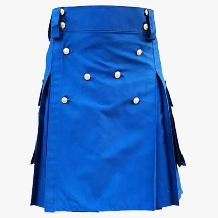 Blue Utility Kilt For Men