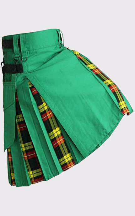 Green Utility Hybrid Tartan Kilt
