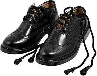 Mens Scottish Leather Tassels Style Kilt Shoes