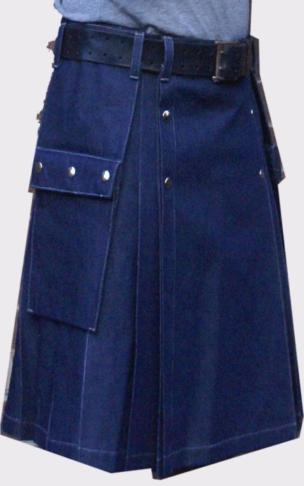 Indigo Denim Kilt for Men