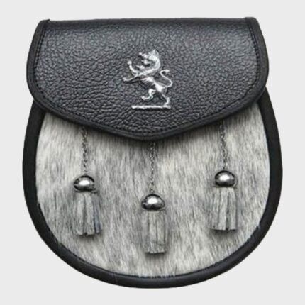 Semi Dress Natural Calfskin Lion Emblem Sporran